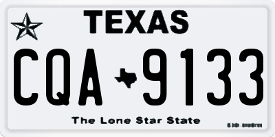 TX license plate CQA9133