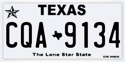 TX license plate CQA9134