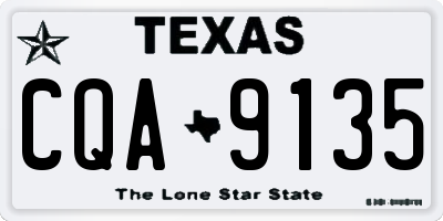TX license plate CQA9135