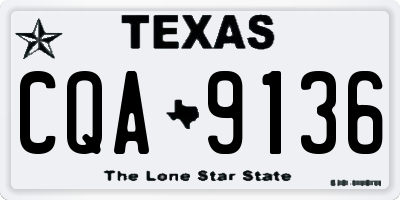 TX license plate CQA9136