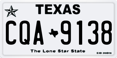 TX license plate CQA9138