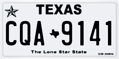 TX license plate CQA9141
