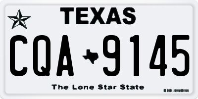 TX license plate CQA9145
