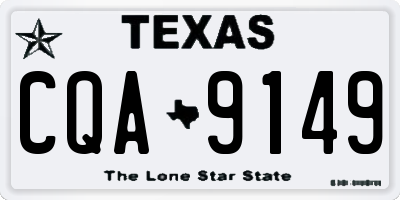 TX license plate CQA9149