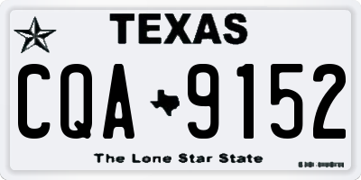 TX license plate CQA9152