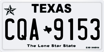 TX license plate CQA9153
