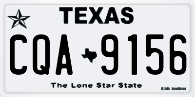 TX license plate CQA9156