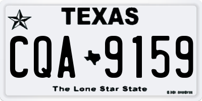 TX license plate CQA9159