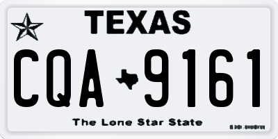 TX license plate CQA9161