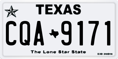 TX license plate CQA9171