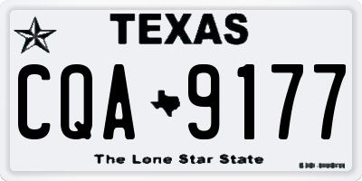 TX license plate CQA9177