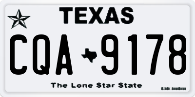 TX license plate CQA9178