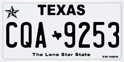 TX license plate CQA9253