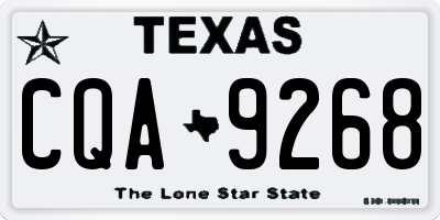 TX license plate CQA9268