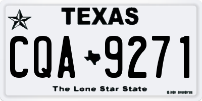 TX license plate CQA9271
