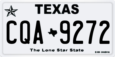 TX license plate CQA9272