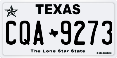 TX license plate CQA9273