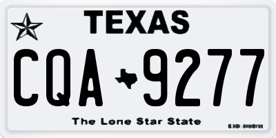 TX license plate CQA9277