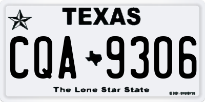TX license plate CQA9306