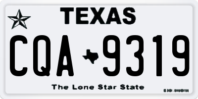 TX license plate CQA9319