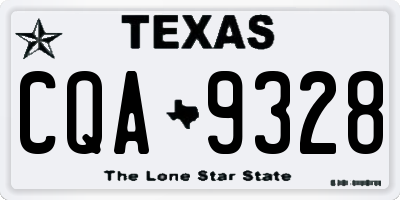 TX license plate CQA9328