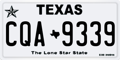 TX license plate CQA9339