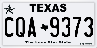TX license plate CQA9373