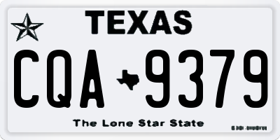 TX license plate CQA9379