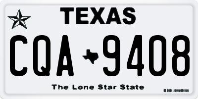 TX license plate CQA9408