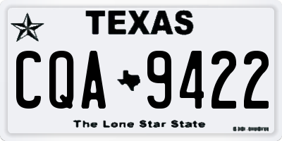 TX license plate CQA9422