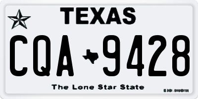 TX license plate CQA9428