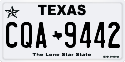 TX license plate CQA9442