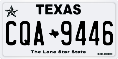 TX license plate CQA9446