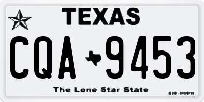 TX license plate CQA9453