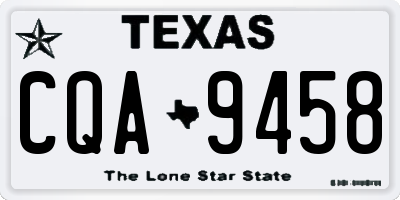 TX license plate CQA9458
