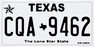 TX license plate CQA9462