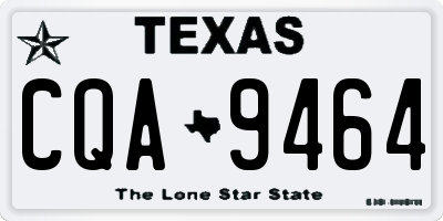 TX license plate CQA9464