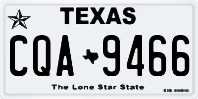 TX license plate CQA9466