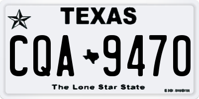 TX license plate CQA9470