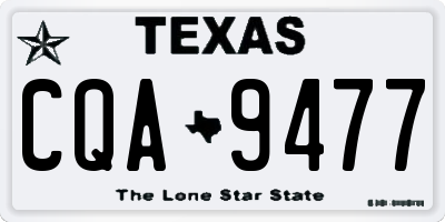 TX license plate CQA9477