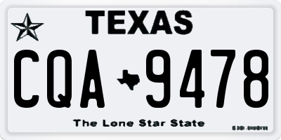 TX license plate CQA9478