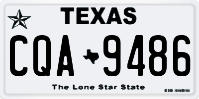 TX license plate CQA9486