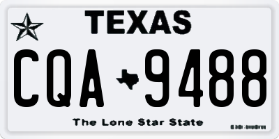 TX license plate CQA9488