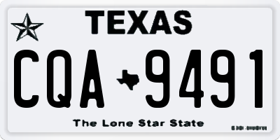 TX license plate CQA9491