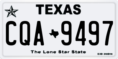 TX license plate CQA9497