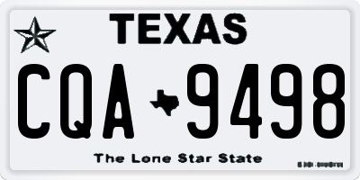 TX license plate CQA9498