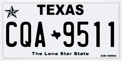 TX license plate CQA9511