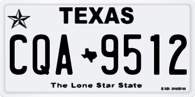 TX license plate CQA9512