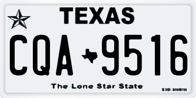 TX license plate CQA9516