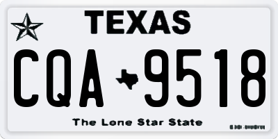 TX license plate CQA9518